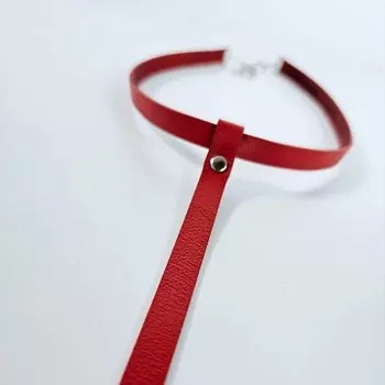 XENIA DUKOVA Чокер-колье из натуральной кожи