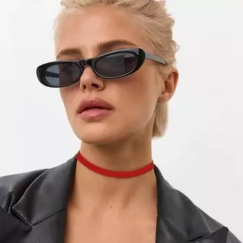 XENIA DUKOVA Красный кожаный чокер