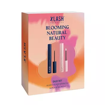 XLASH COSMETICS Набор-дуэт BLOOMING NATURAL BEAUTY DUO SET: Сыворотка для роста ресниц и бальзам EGF
