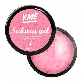 Y.ME Гель пастельного оттенка с мелкими частичками фольги Sakura Gel