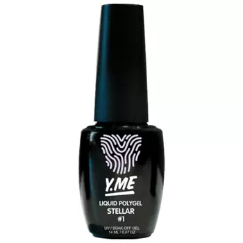 Y.ME Stellar Жидкий полигель со светоотражающим эффектом и мелкими блёстками в составе