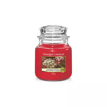YANKEE CANDLE Ароматическая свеча Classic medium Peppermint Pinwheels