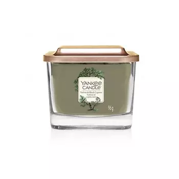 YANKEE CANDLE Ароматическая свеча small square Vetiver & Black Cypress
