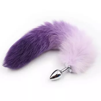 YESORYES Анальная пробка с хвостиком "Playful Kitty"