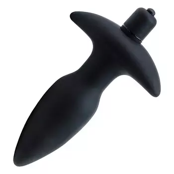 YESORYES Анальная пробка с вибрацией "Total Black"