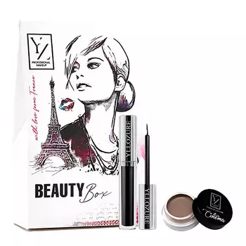 YLLOZURE Набор подводка для глаз и помадка для бровей