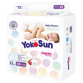 YOKOSUN Подгузники M (5-10 кг) 22.0