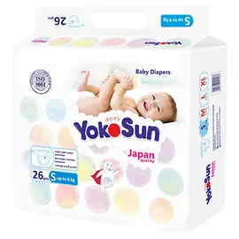 YOKOSUN Подгузники S (до 6 кг) 26.0