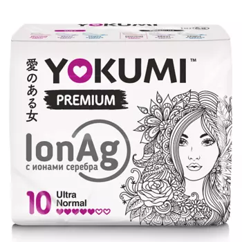 YOKUMI Прокладки женские гигиенические Premium Ultra Normal 10.0