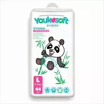 YOUKOSOFT Подгузники-трусики Ультратонкие премиум M (6-11 кг)