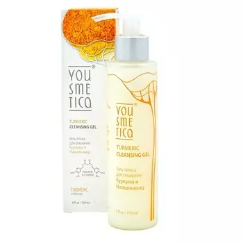 YOUSMETICA Гель-пенка для умывания Куркума и Ниацинамид