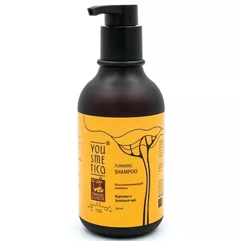 YOUSMETICA Восстанавливающий шампунь Куркума и Зелёный чай