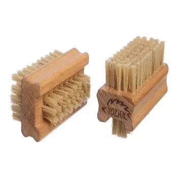 YOZHIK Двусторонняя щётка для рук и ногтей , натуральная щетина