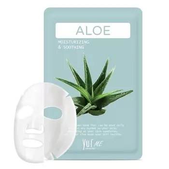 YU.R Тканевая маска для лица с экстрактом алоэ Me Aloe Sheet Mask 25.0