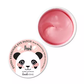 LOOK AT ME Патчи для глаз гидрогелевые с экстрактом жемчуга Panda Hydrogel Eye Patch Pearl