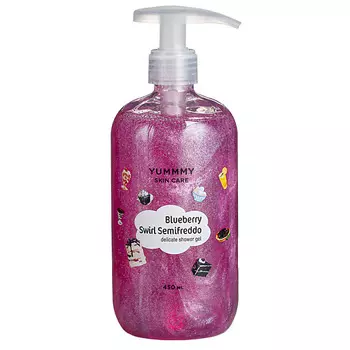 YUMMMY Гель для душа с блестками Blueberry Swirl Semifreddo