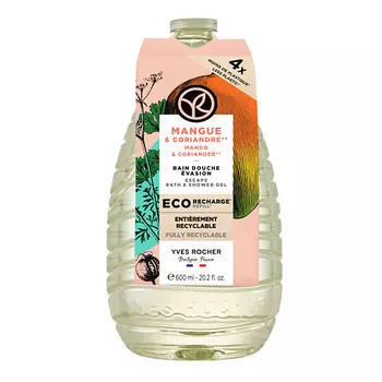 YVES ROCHER Гель для душа и ванны «МАНГО & КОРИАНДР»
