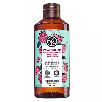 YVES ROCHER Гель для душа и ванны «Малина & Перечная Мята» 400.0