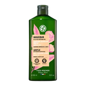 YVES ROCHER Шампунь НЕЖНОСТЬ с Молочком Каштана БИО - Без Cульфатов - Для нормальных и сухих волос
