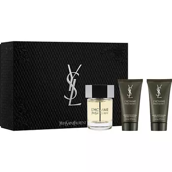 YVES SAINT LAURENT Набор L'Homme: Туалетная вода + Гель для душа + Бальзам после бритья