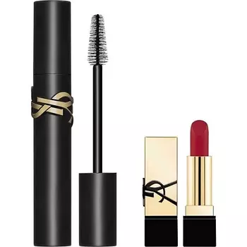 YVES SAINT LAURENT Набор: Тушь Lash Clash + Мини-помада Rouge Pur Couture, оттенок Rouge Muse