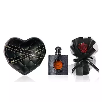 YVES SAINT LAURENT Парфюмерный набор Black Opium + Букет+Коробка