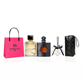 YVES SAINT LAURENT Парфюмерный набор Black Opium +Libre+Ароматическая подвеска
