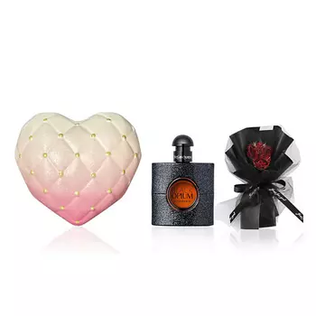 YVES SAINT LAURENT Парфюмерный набор Black Opium+Букет+Подарочная коробка