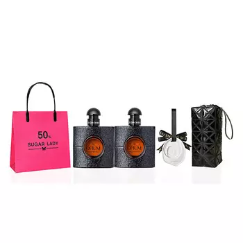 YVES SAINT LAURENT Парфюмерный набор Black Opium +Ароматическая подвеска+Аксессуар