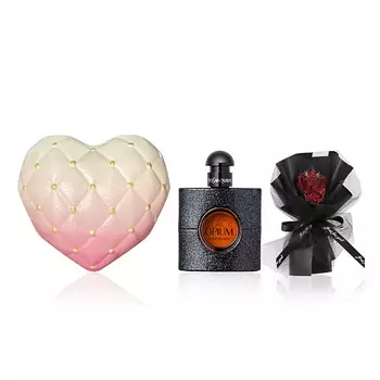 YVES SAINT LAURENT Парфюмерный набор Black Opium+Букет+Подарочная коробка