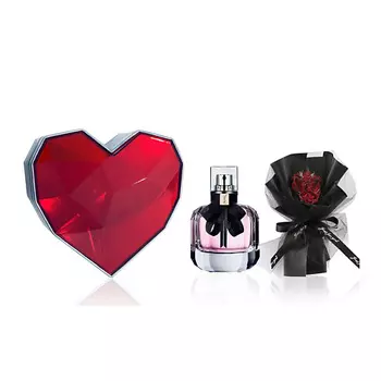 YVES SAINT LAURENT Парфюмерный набор Mon Paris+Букет+Подарочная коробка