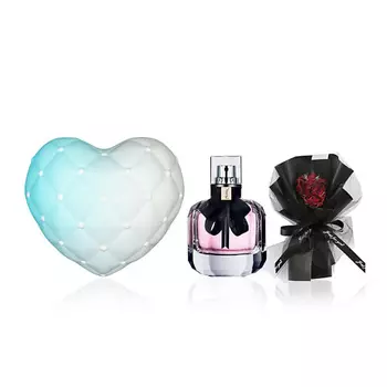 YVES SAINT LAURENT Парфюмерный набор Mon Paris+Букет+Подарочная коробка