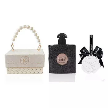 YVES SAINT LAURENT Подарочный набор Black Opium +Ароматическая подвеска
