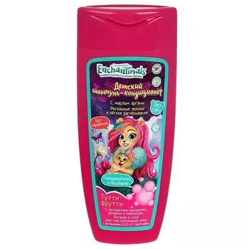 ЗАБОТЛИВАЯ МАМА Шампунь-кондиционер тутти-фрутти Enchantimals экстракт шиповника, ромашки, календулы 250