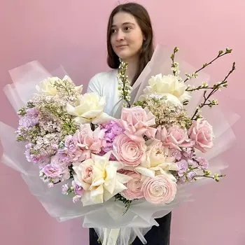 ЗАЦВЕТАЙ. ЦВЕТОЧНЫЙ БУТИК Премиум букет «Утро в саду»