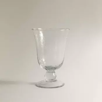 ZARA HOME Ажурный стеклянный стакан на ножке