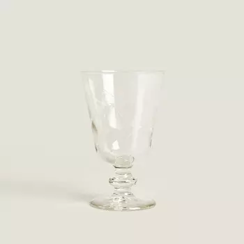 ZARA HOME Бокал для вина с декором "Стрекоза"