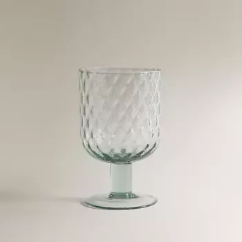 ZARA HOME Бокал из фактурного стекла