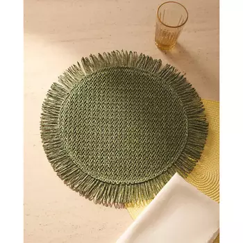 ZARA HOME Бумажные подставки для столовых приборов с бахромой 38