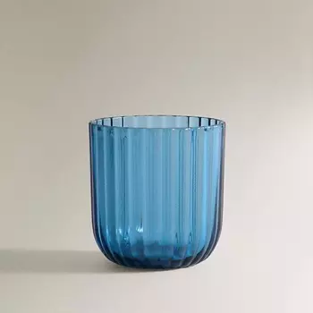 ZARA HOME Цветной стакан для пикника с рельефными линиями