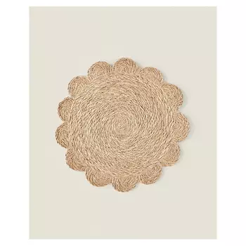 ZARA HOME Цветочная салфетка из ротанга 38 см