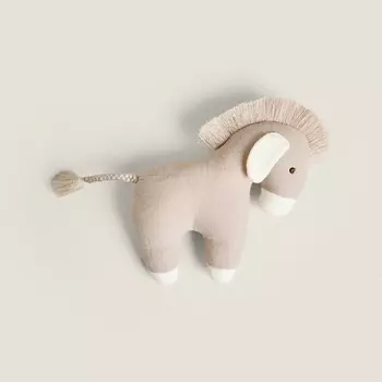 ZARA HOME Детская мягкая игрушка-погремушка ослик