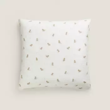 ZARA HOME Детская муслиновая наволочка с принтом ослика 80 x 80