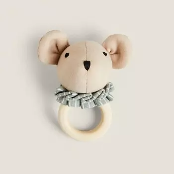 ZARA HOME Детская мышка мягкая игрушка-погремушка