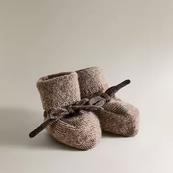 ZARA HOME Детские кашемировые пинетки