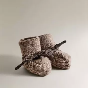 ZARA HOME Детские кашемировые пинетки