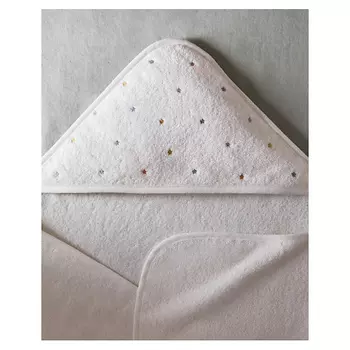 ZARA HOME Детское полотенце с капюшоном с принтом звезды 80 x 80 см