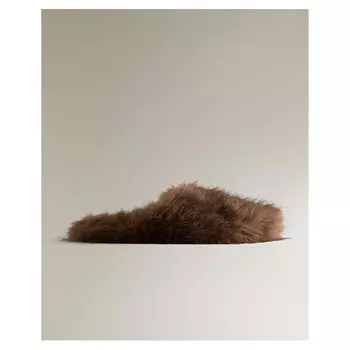 ZARA HOME Домашние тапочки из искусственного меха мула
