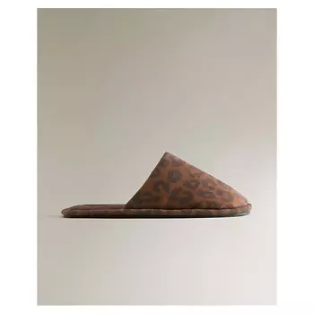 ZARA HOME Домашние тапочки с принтом