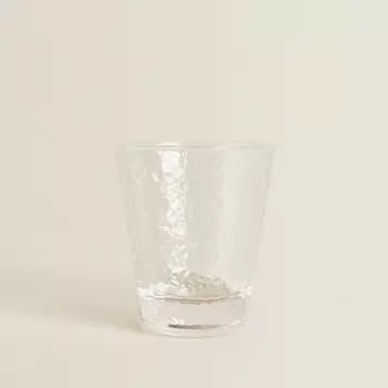 ZARA HOME Фактурный стеклянный стакан